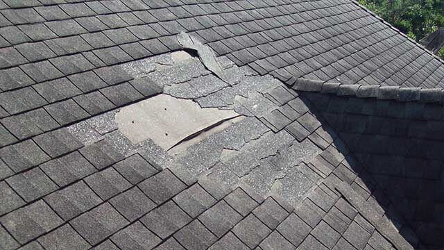 Wind damaged roof repairs