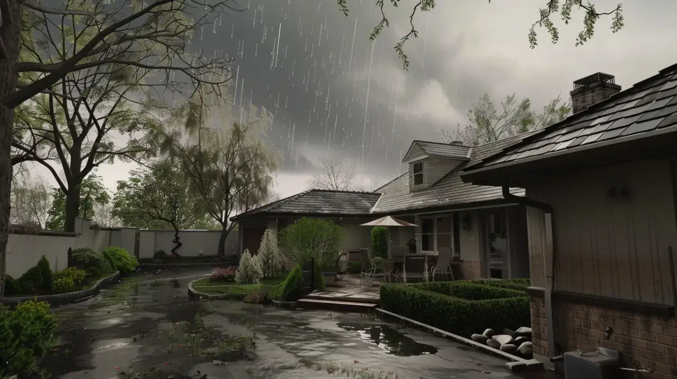 dima90__Photorealistic_scene_of_a_suburban_home_prepared_for_sp_61575b05-595f-4eba-92b7-008b709b38a6 leaky roof